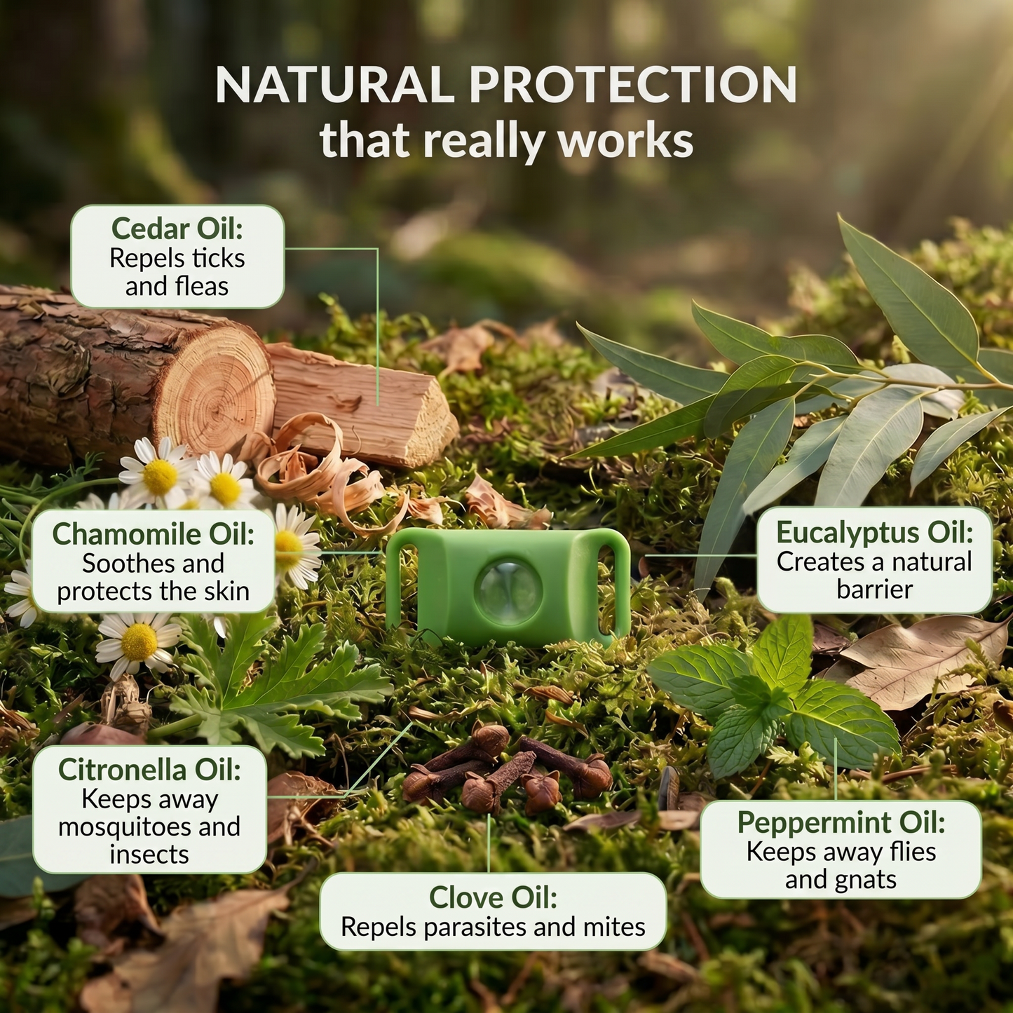 🛡️AAFQ™ pendant – Provides your dog with 12 months of natural protection.