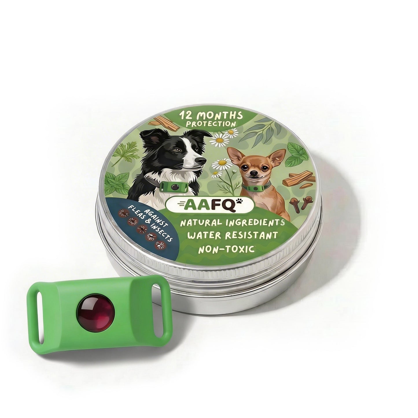 🛡️AAFQ™ pendant – Provides your dog with 12 months of natural protection.