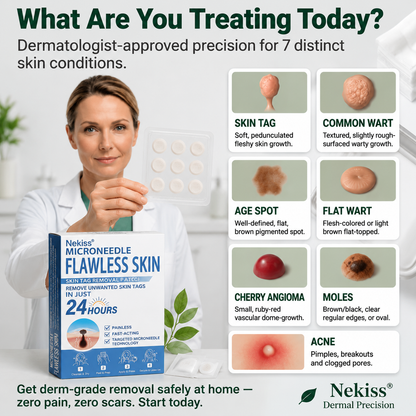 🎁 𝐎𝐟𝐟𝐢𝐜𝐢𝐚𝐥 𝐒𝐭𝐨𝐫𝐞 | 𝑵𝐞𝒌𝐢𝐬𝐬® 🌿 𝐁𝐨𝐭𝐚𝐧𝐢𝐜𝐚𝐥 𝐌𝐢𝐜𝐫𝐨𝐧𝐞𝐞𝐝𝐥𝐞 𝐇𝐲𝐝𝐫𝐨𝐜𝐨𝐥𝐥𝐨𝐢𝐝 𝐏𝐚𝐭𝐜𝐡 (𝐅𝐨𝐫 𝐒𝐤𝐢𝐧 𝐓𝐚𝐠𝐬, 𝐒𝐦𝐚𝐥𝐥 𝐒𝐤𝐢𝐧 𝐆𝐫𝐨𝐰𝐭𝐡𝐬, 𝐖𝐚𝐫𝐭𝐬, 𝐌𝐨𝐥𝐞𝐬, 𝐀𝐠𝐞 𝐒𝐩𝐨𝐭𝐬 & 𝐏𝐢𝐠𝐦𝐞𝐧𝐭𝐚𝐭𝐢𝐨𝐧 𝐂𝐨𝐧𝐜𝐞𝐫𝐧𝐬)