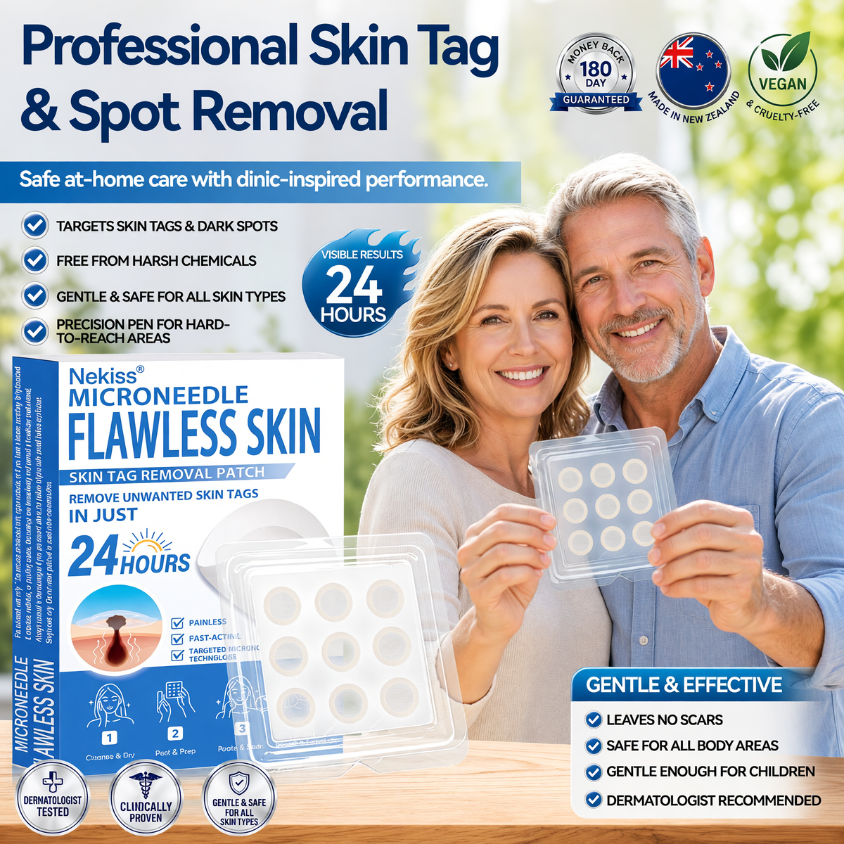 🎁 𝐎𝐟𝐟𝐢𝐜𝐢𝐚𝐥 𝐒𝐭𝐨𝐫𝐞 | 𝑵𝐞𝒌𝐢𝐬𝐬® 🌿 𝐁𝐨𝐭𝐚𝐧𝐢𝐜𝐚𝐥 𝐌𝐢𝐜𝐫𝐨𝐧𝐞𝐞𝐝𝐥𝐞 𝐇𝐲𝐝𝐫𝐨𝐜𝐨𝐥𝐥𝐨𝐢𝐝 𝐏𝐚𝐭𝐜𝐡 (𝐅𝐨𝐫 𝐒𝐤𝐢𝐧 𝐓𝐚𝐠𝐬, 𝐒𝐦𝐚𝐥𝐥 𝐒𝐤𝐢𝐧 𝐆𝐫𝐨𝐰𝐭𝐡𝐬, 𝐖𝐚𝐫𝐭𝐬, 𝐌𝐨𝐥𝐞𝐬, 𝐀𝐠𝐞 𝐒𝐩𝐨𝐭𝐬 & 𝐏𝐢𝐠𝐦𝐞𝐧𝐭𝐚𝐭𝐢𝐨𝐧 𝐂𝐨𝐧𝐜𝐞𝐫𝐧𝐬)