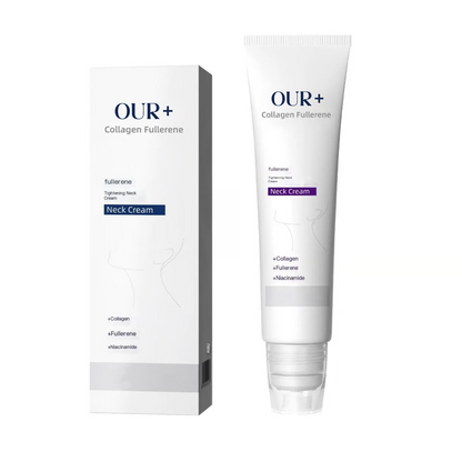 Roller Massage Neck Cream 🧴 Collagen & Hyaluronic Acid | Firms Neck, Reduces Wrinkles & Double Chin